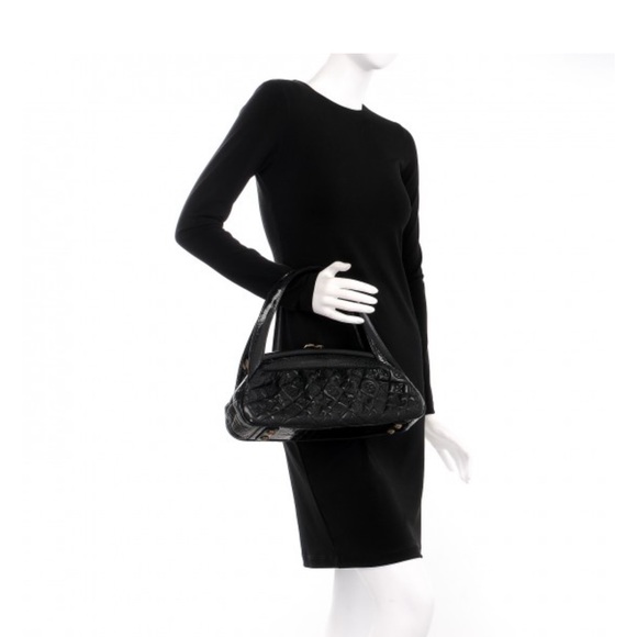 Original BAG LOUIS VUITTON SAC FERMOIR MM RC1005 BAG BLACK WITH MONOGRAM - Picture 2 of 13